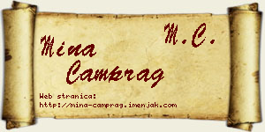 Mina Čamprag vizit kartica